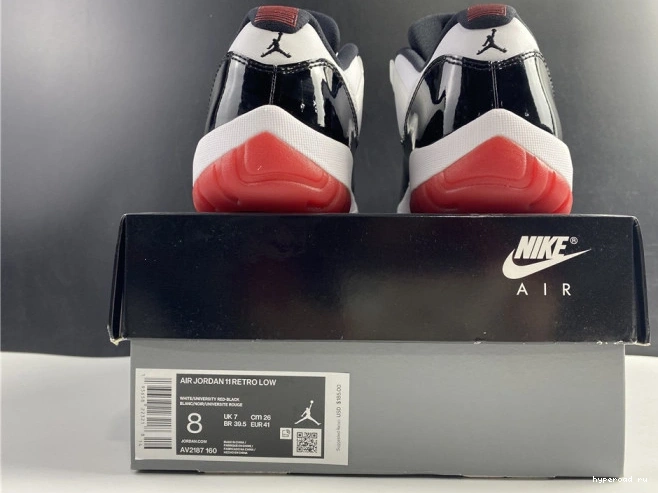 Low Retro Concord Jordan AV2187-160 Air Bred 11 0702